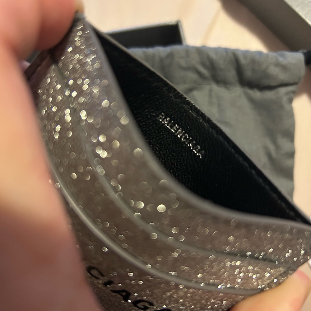BALENCIAGA Glitter Card Holder - Picture 3 of 5